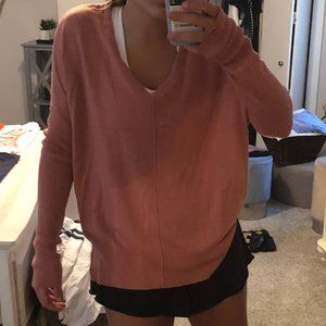 rose pink sweater